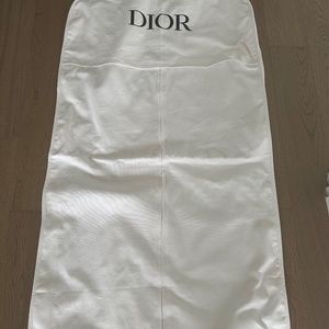 Dior White Medium Length Garment Bag
